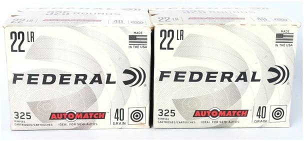 Federal AUTOMATCH .22 LR Rimfire Ammunition Bulk Lot 650 Rounds Modern Production
