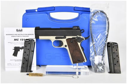 Girsan Model MC 1911 SC Semiautomatic 9mm Pistol with Two Magazines and Original Case, circa 2020
