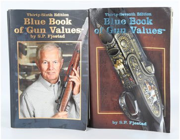 A Pair of Blue Book of Gun Values by S.P. Fjestad, 36th and 37th Editions