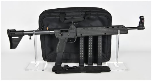 Kel-Tec SUB-2000 Folding Semi-Automatic Carbine, 9mm Luger, Four 31-Round Magazines, c. 2010s