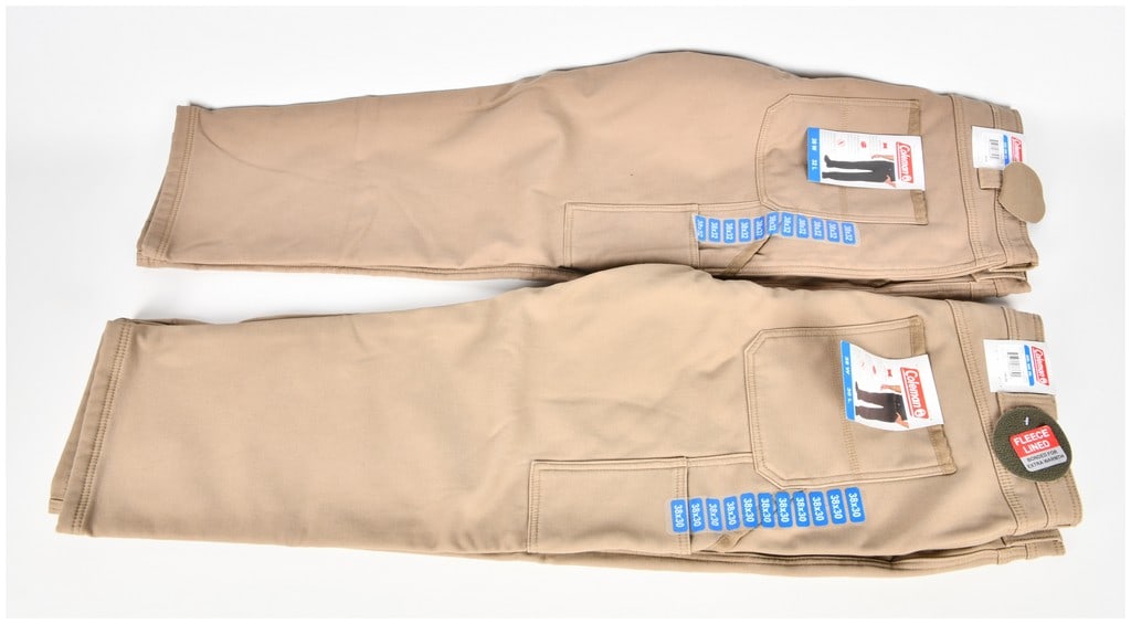 Two Brand New Coleman Men's Fleece Lined Stretch Canvas Pants (1 of 6)