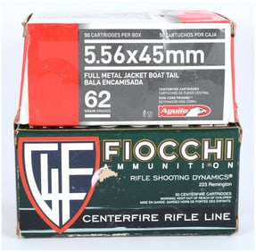 Aguila and Fiocchi Centerfire Rifle Ammunition, 100 Rounds Total, c. 2021