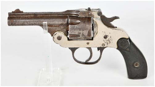 Empire State Arms Co. Top-Break .32 Caliber Revolver, Nickel Finish, Circa 1900