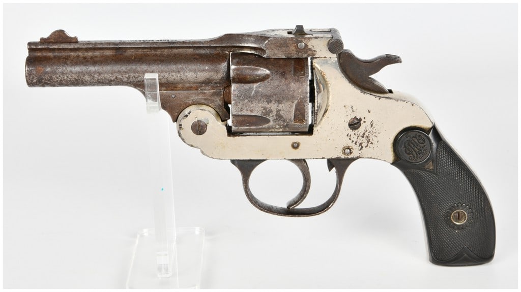Empire State Arms Co. Top-Break .32 Caliber Revolver, Nickel Finish, Circa 1900 (1 of 14)