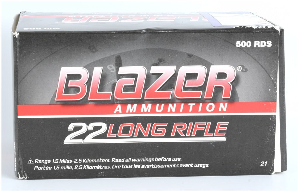 CCI Blazer .22 Long Rifle 40 Grain Lead Round Nose Ammunition 500 Rounds Modern Production (1 of 3)