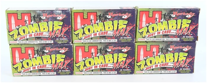 Hornady ZOMBIE MAX 223 REM 55 Grain Z-MAX Rifle Ammunition Collector Lot (Circa 2010s)