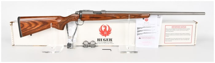 Ruger Model 77/22 Bolt-Action Rifle .22 WMR Target Grey Laminated Stock Modern Production