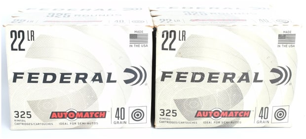 Federal Champion AutoMatch .22 LR Rimfire Ammunition, 650 Rounds, Target Grade, Circa 2015-Present