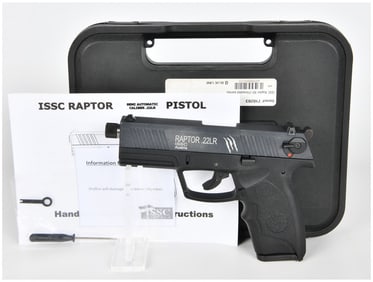 ISSC Austria Raptor SD .22LR Semi-Automatic Pistol with Threaded Barrel, Complete Factory Set