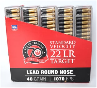 CCI Ruger 70th Anniversary .22 LR Target Ammunition, 500 Rounds, 2019