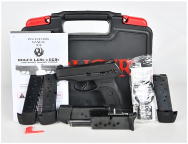 Ruger LC9s 9mm Semi-Automatic Pistol with Five Magazines, Contemporary