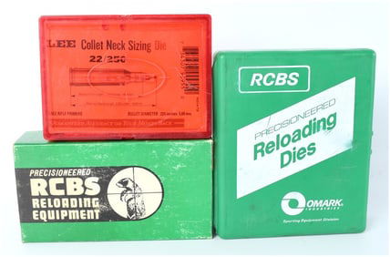 RCBS, Lee, and American Reloading Die Collection, .22-250 and .308 Calibers, c. 1975-1995