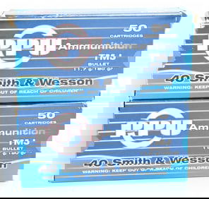 PPU Prvi Partizan .40 S&W 180 Grain TMJ Ammunition Lot (Modern)