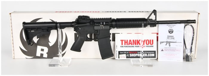 Ruger AR-556 Semi-Automatic Rifle, 5.56 NATO, Brand New in Original Box, Modern