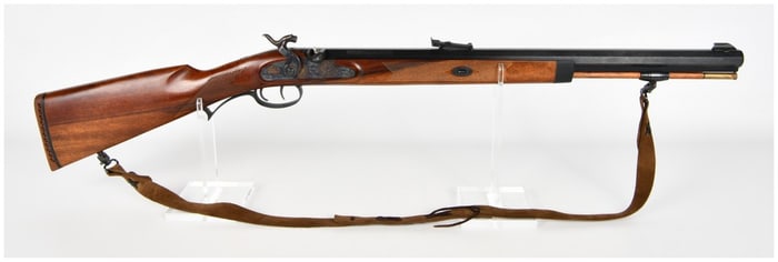 Italian Made .58 Caliber Percussion Muzzleloading Rifle, Hawken Style Reproduction, Late 20th