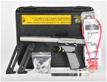 Browning Buck Mark .22 L.R. Semi-Automatic Pistol with Two-Tone Finish and Accessories, 2014
