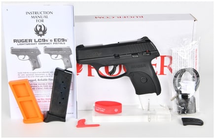 Ruger LC9s Striker-Fired 9mm Semi-Automatic Pistol with Original Box and Accessories, c.