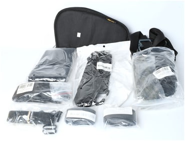 Contemporary Lot of Tactical Rifle Slings and Accessories with Padded Carrying Case, New in Package