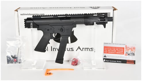 Sol Invictus Arms TAC-9 9MM Pistol Assembly with Original Box and Accessories, Modern Production