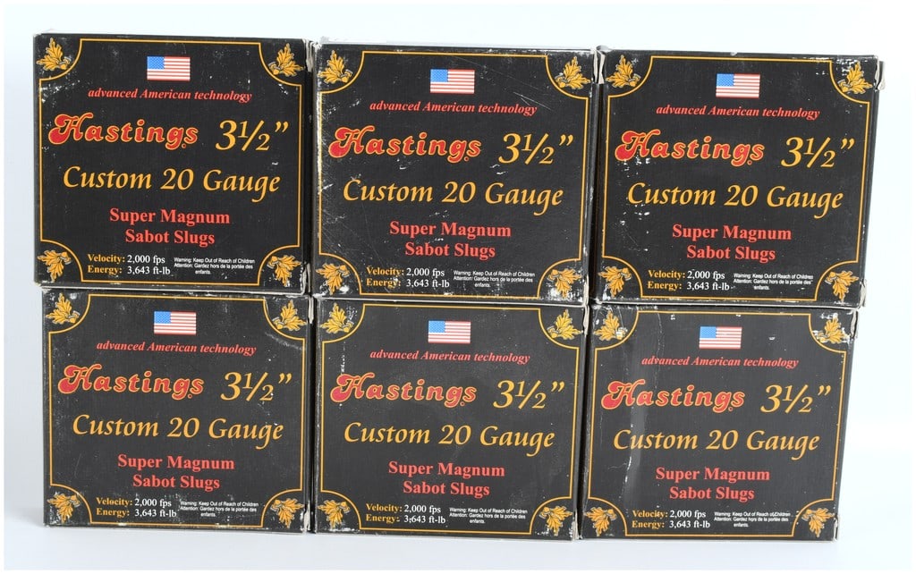 Hastings Custom 20 Gauge 3 1/2 Inch Super Magnum Sabot Slugs, Lot of 30, Modern (1 of 2)