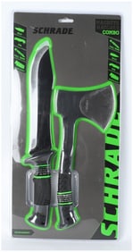 Schrade 2-Piece Machete and Hatchet Combo Set, Model SCHCOM6CP