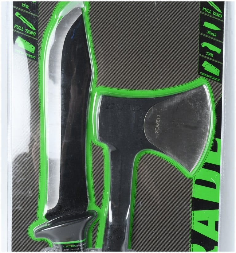 Schrade 2-Piece Machete and Hatchet Combo Set, Model SCHCOM6CP - 2