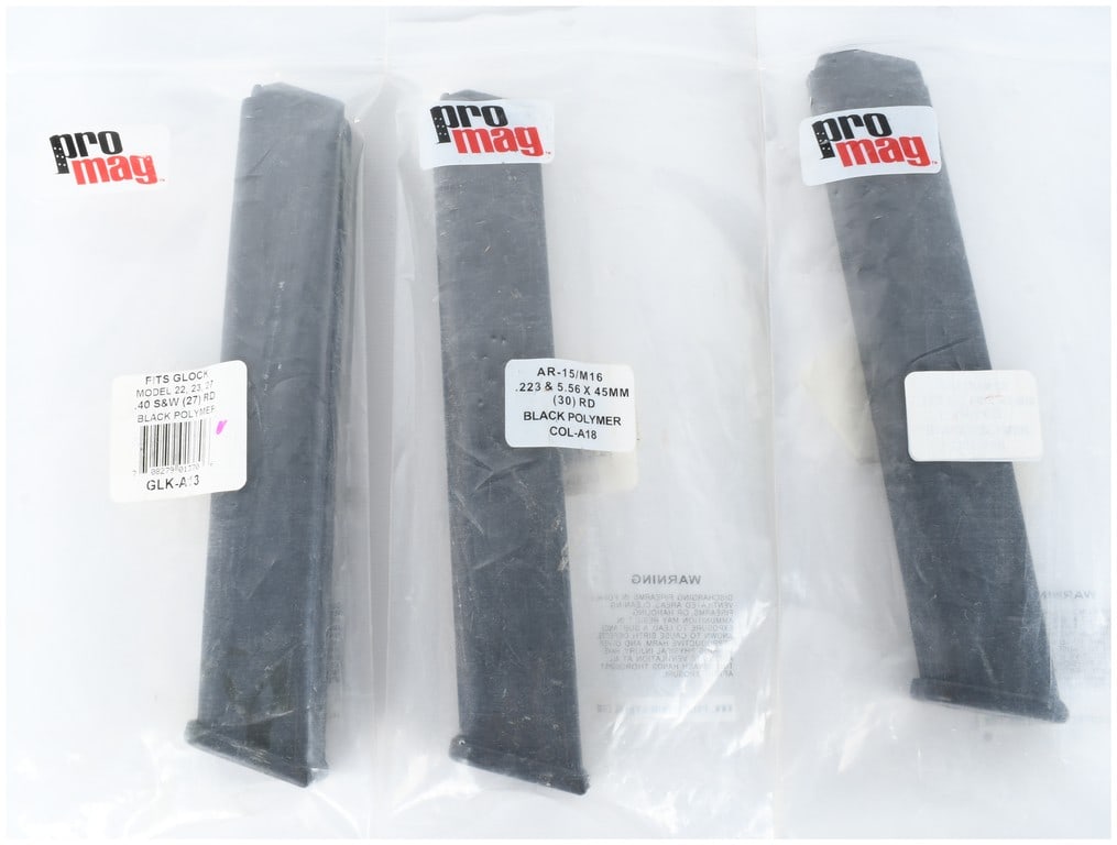 Three ProMag Polymer Firearm Magazines (1 of 2)
