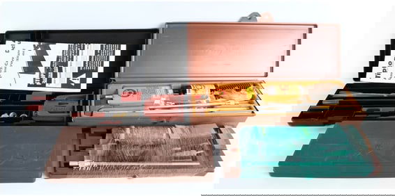 Tipton Deluxe Gun Cleaning Kit with Hoppe's and Outers Solvents Late 20th Century