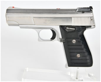 Bryco Arms Jennings Nine-CA 9mm Semi-Automatic Pistol, Bright Finish, c. 1992-2003