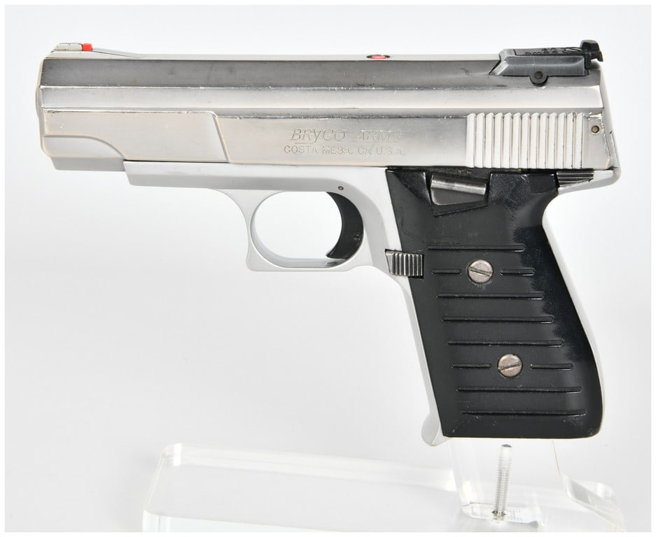 Bryco Arms Jennings Nine-CA 9mm Semi-Automatic Pistol, Bright Finish, c. 1992-2003 (1 of 13)