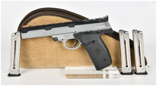 Smith and Wesson Model 22S-1 Semi-Automatic Pistol, .22 LR, Three Magazines and Case, Circa 2000s