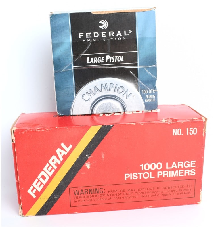 Federal Ammunition No. 150 Large Pistol Primers Lot (1100 Count) (1 of 4)