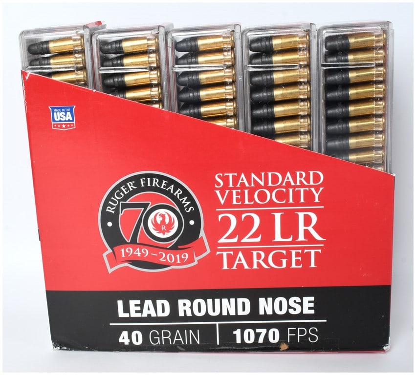 Ruger CCI 70th Anniversary Standard Velocity .22 LR Ammunition Factory Display Box 2019 (1 of 2)