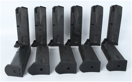 A Collection of 11 Beretta 92FS 9mm Pistol Magazines