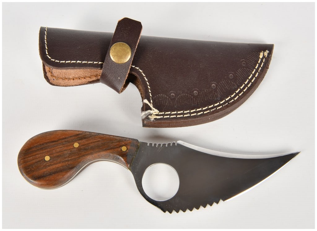 The Ridge Handmade Stainless Steel Skinner Knife with Leather Sheath (1 of 10)