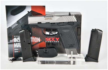 SCCY Industries CPX-1 Semi-Automatic 9mm Pistol with Original Box and Two Magazines, c. 2010s