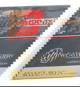 Barnes VOR-TX and Weatherby Select Plus Premium Centerfire Ammunition Lot (34 Cartridges)