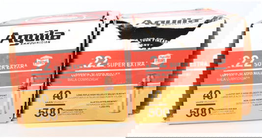 Aguila Ammunition .22 Super Extra Long Rifle 40 Grain High Velocity Modern Production