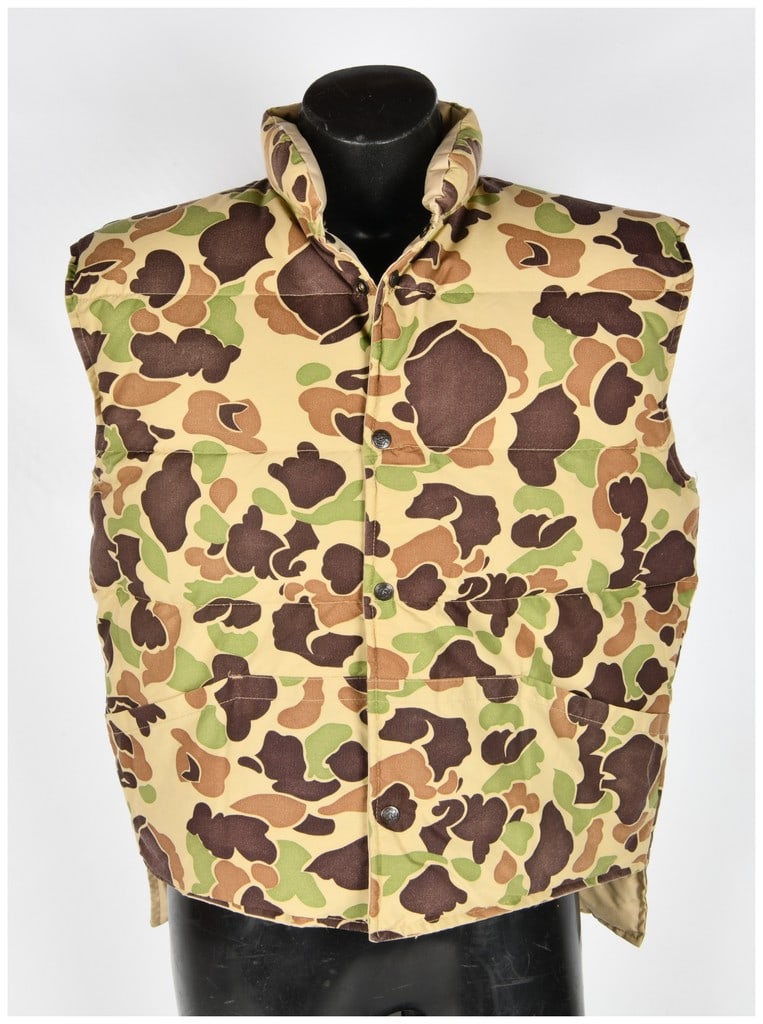 Vintage Cabela's Old School Duck Camo Insulated Hunting Puffer Vest Size XL (1 of 12)