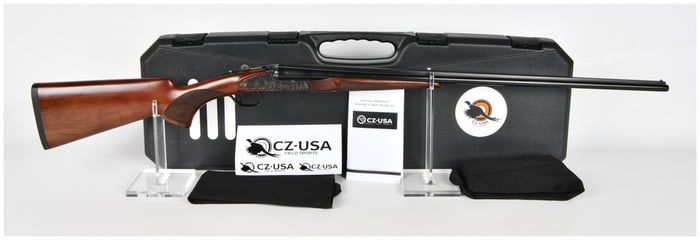 CZ-USA Sharp-tail Side-by-Side Shotgun .410 Gauge Case Color Receiver Modern