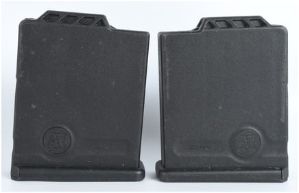 A Pair of Accuracy International AICS .223 Remington Polymer Magazines