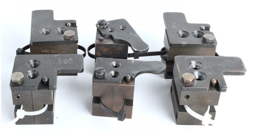 RCBS and Lyman Collection of Six Two-Cavity Bullet Mold Blocks, Mid to Late 20th Century (1 of 7)
