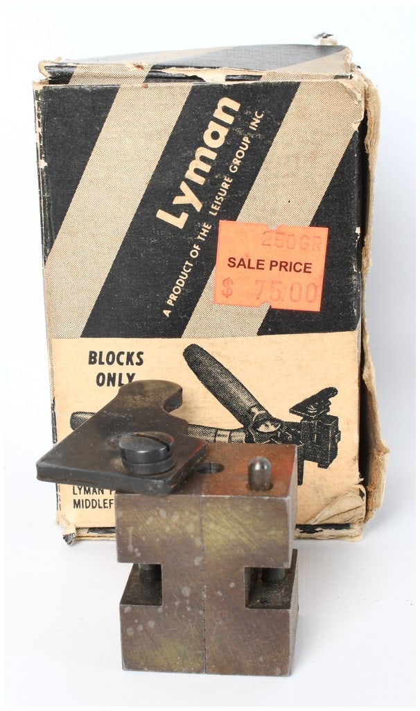 Lyman 2-Cavity Bullet Mold Blocks No. 225415 with Original Box, circa 1970s (1 of 3)