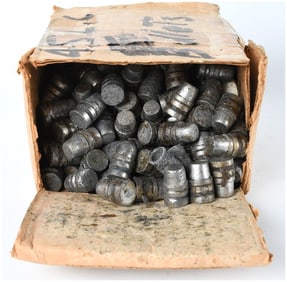 Bulk Lot of Lead Cast Bullet Tips, .45 Long Colt Caliber, Circa Mid-20th Century