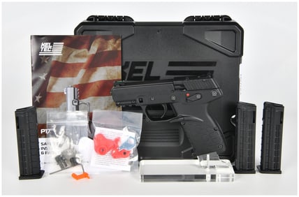 Kel-Tec P17 Semi-Automatic Pistol, .22 LR, Three Magazines and Case, c. 2019-Present