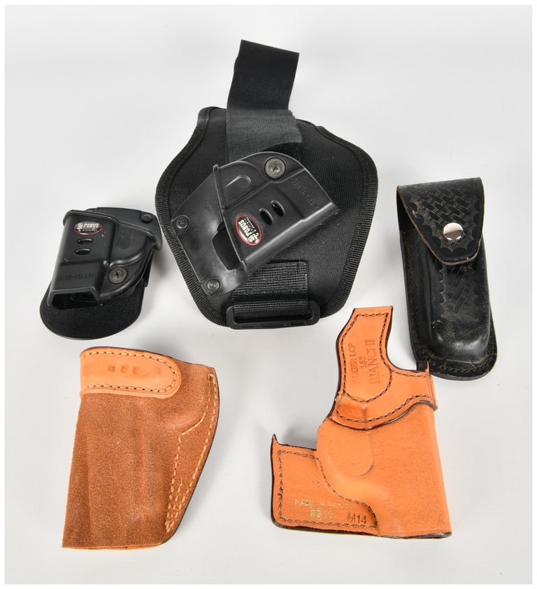 A Group of Fobus and Bianchi Firearm Holsters and Accessories (1 of 5)