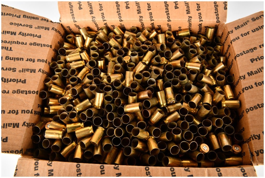 25 Lbs Of .45 ACP Empty Brass Casings (1 of 2)