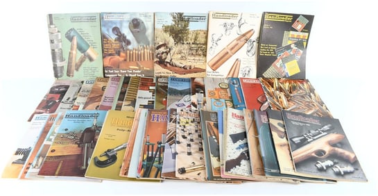 Handloader Magazine, Collection of 53 Vintage Issues Including Premiere Number 1, 1966-1991