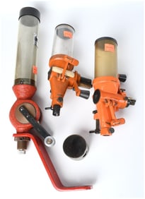 Lyman Ideal No. 55 and Vintage Powder Measures Lot of Three Reloading Tools