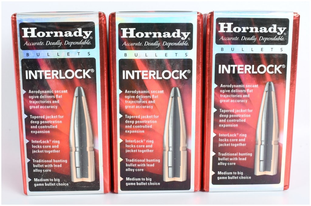 A Trio of Hornady InterLock 6.5mm 129 Grain Soft Point Reloading Bullets (1 of 2)